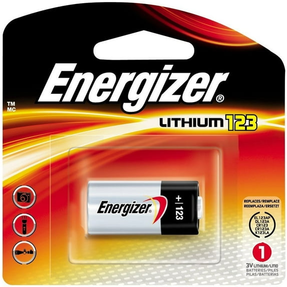 3 Pack - Energizer Lithium 123 ,3 Volt 1 ea
