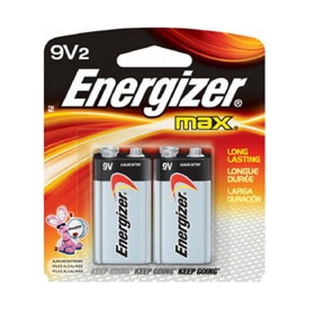 Energizer MAX Alkaline Batteries 9 Volt 2 Each (Pack of 3)