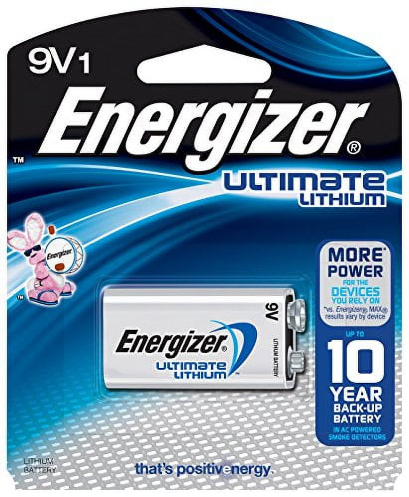 3 Pack Energizer Ultimate Lithium 9V Battery 1 Count Each