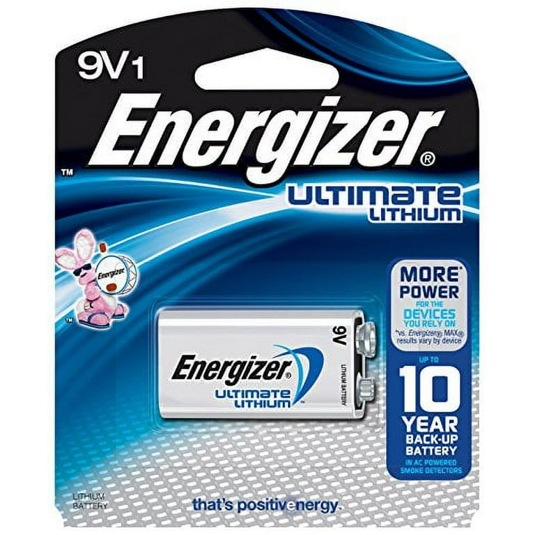 Energizer MAX 9V Batteries (1 Pack), 9 Volt Alkaline Batteries