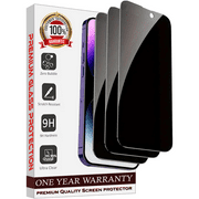[ 3 Pack ] Entronix Anti-Spy Tempered Glass Screen Protector Designed For iPhone 16 Pro Max, Case Friendly Pack of 3 Privacy Screen Protector, Easy Installation