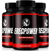 3 Pack ErecPower Capsules, Dietary Supplement for Overall Health, Complete Daily Formula for Maximum Strength and Endurance, Advanced Formula Pills, Erec Power Reviews 180 Capsules