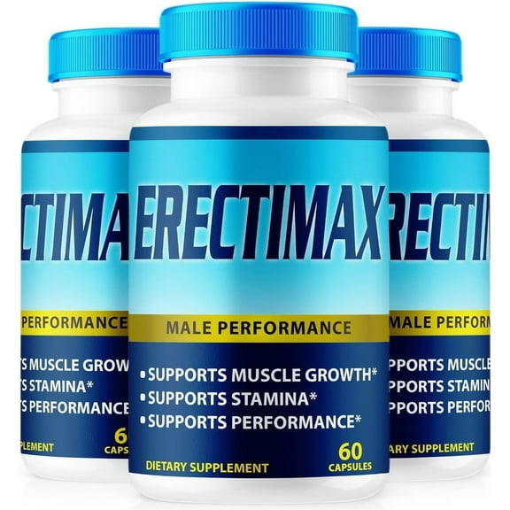 (3 Pack) Erectimax Capsules Official Erecti Max All-Natural Pills for Physical Health & Overall Well-Being, Premium Pastillas for Energy, Vitality & Wellness Support, Reviews (180 Capsules)