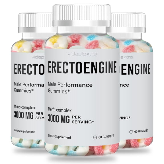 (3 Pack) Erecto Engine Gummies - Erecto Engine Male Gummies