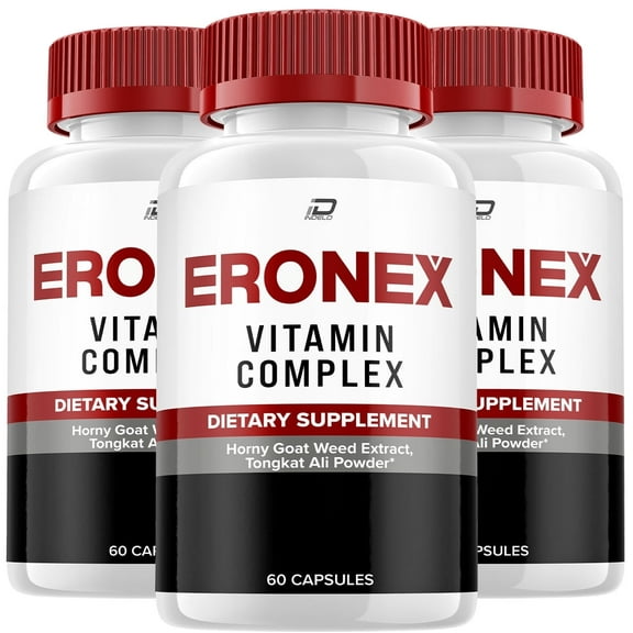 (3 Pack) Eronex for Men Capsules, Eronex Vitamin Complex Pills, Ero Nex Official Formula, Eronex para Hombres Dietary Supplement, All Natural Support Formula Reviews (180 Capsules)