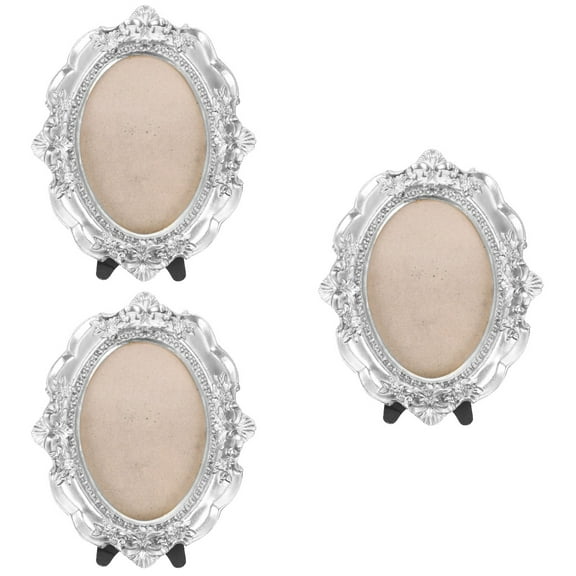 3 Pack European Style Photo Frame Vintage Decor Mini Resin Photo Frame Desk Topper Desk Vintage Photo Frame Office