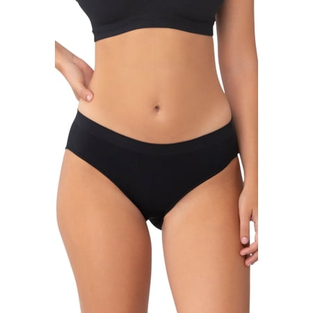 Underoutfit 3-Pack Everyday-U Briefs, Black - Seamless Low-Rise Underwear, No VPL, 3-Pack
