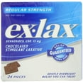 thumbnail image 1 of Ex-lax Regular Strength Chocolated, 24-Count Boxes (Pack of 3), 1 of 2