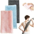 thumbnail image 1 of 3-Pack Exfoliating Shower Towel, 39.3*10.2In Dual Sided Body Scrub Towel for Back, Reusable Long Washcloth for Men and Women, 1 of 8