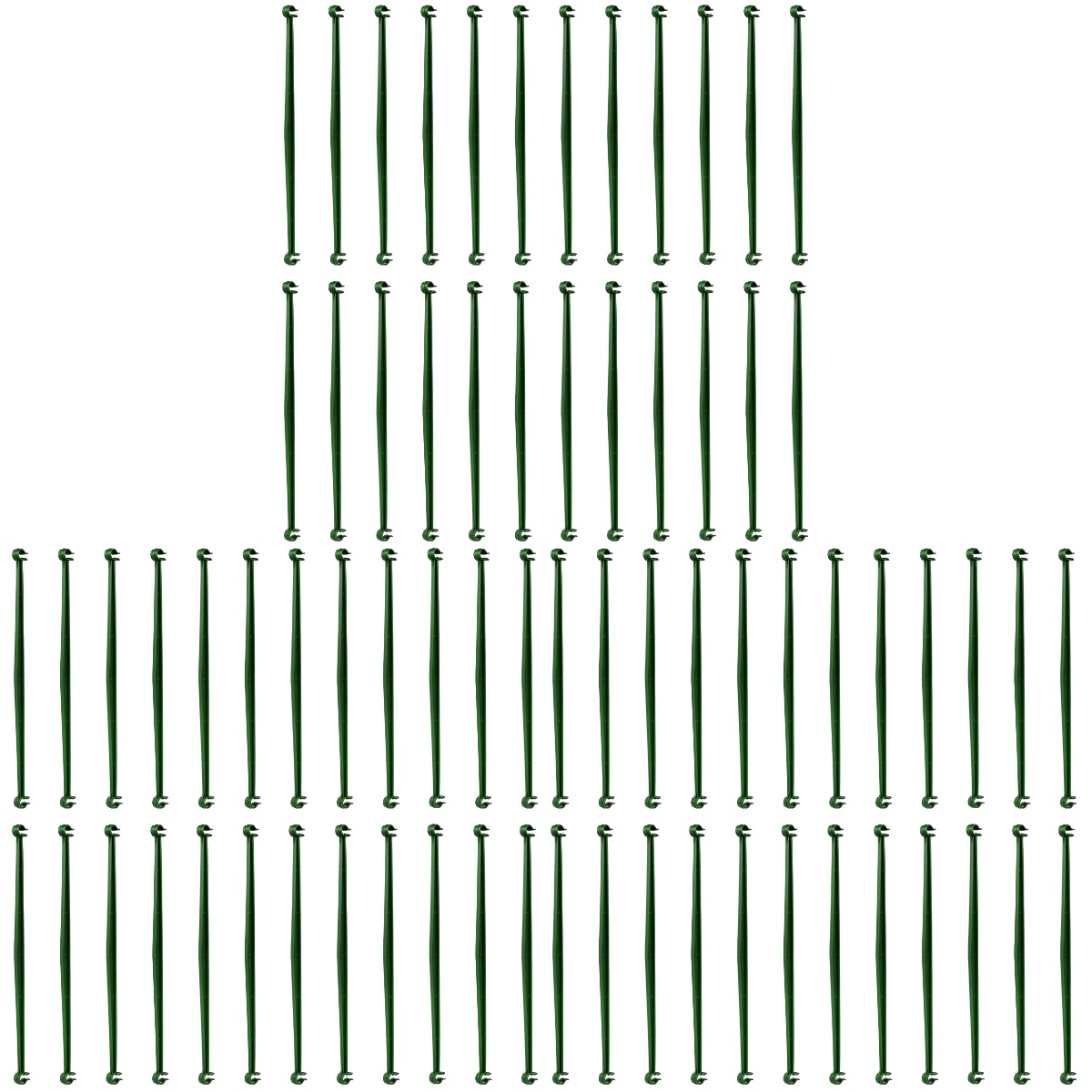 Amosfun Green Plastic Trellis Connectors, 3 Pieces for Indoor and Outdoor Garden Plant Support