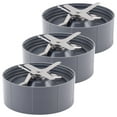 thumbnail image 1 of 3 Pack Extractor Blade Replacement Part Compatible with NutriBullet 600W 900W Blenders NB-101B NB-101S NB-201, 1 of 7
