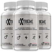 3 Pack Extreme Vitality Advanced Formula Performance Support Capsules Strength Men 180 Capsules