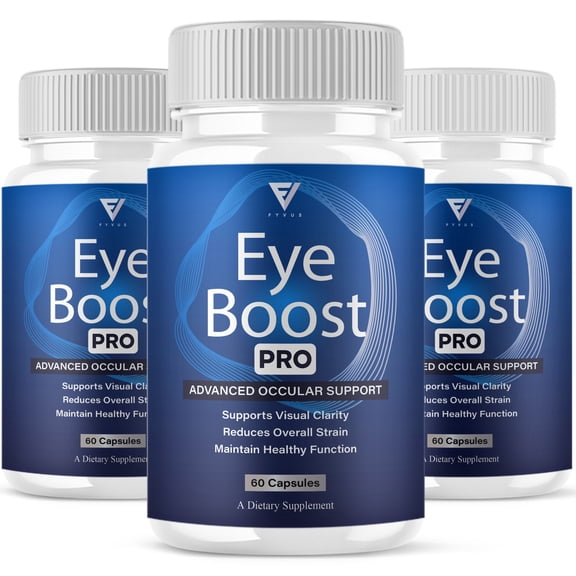 (3 Pack) Eye Boost Pro Maximum Strength, EyeBoost Supplement (180 Capsules)