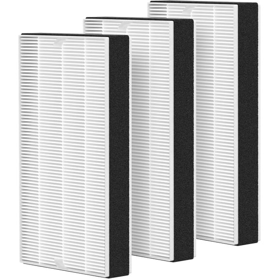 3 Pack F1 Filter Replacement Compatible with 3M Room C01 T02 Air Purifier for Models FAP-C01-F1, FAP-T02-F1, FAP-C01BA-G1, FAP-T02WA-G1 and FAP-ST02N, F1 HEPA Replacement Filter