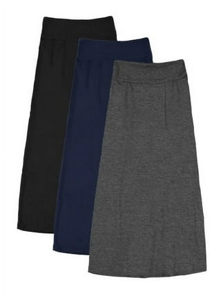 Black Quilted Jersey Skirt - Girls 7-8 Years