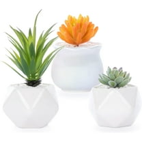 3 Pack Fake Succulent Plant Set-Artificial Succulent Plant Mini Potted Fake Plants for Desk House Office Balcony Desk Bathroom Decoration A