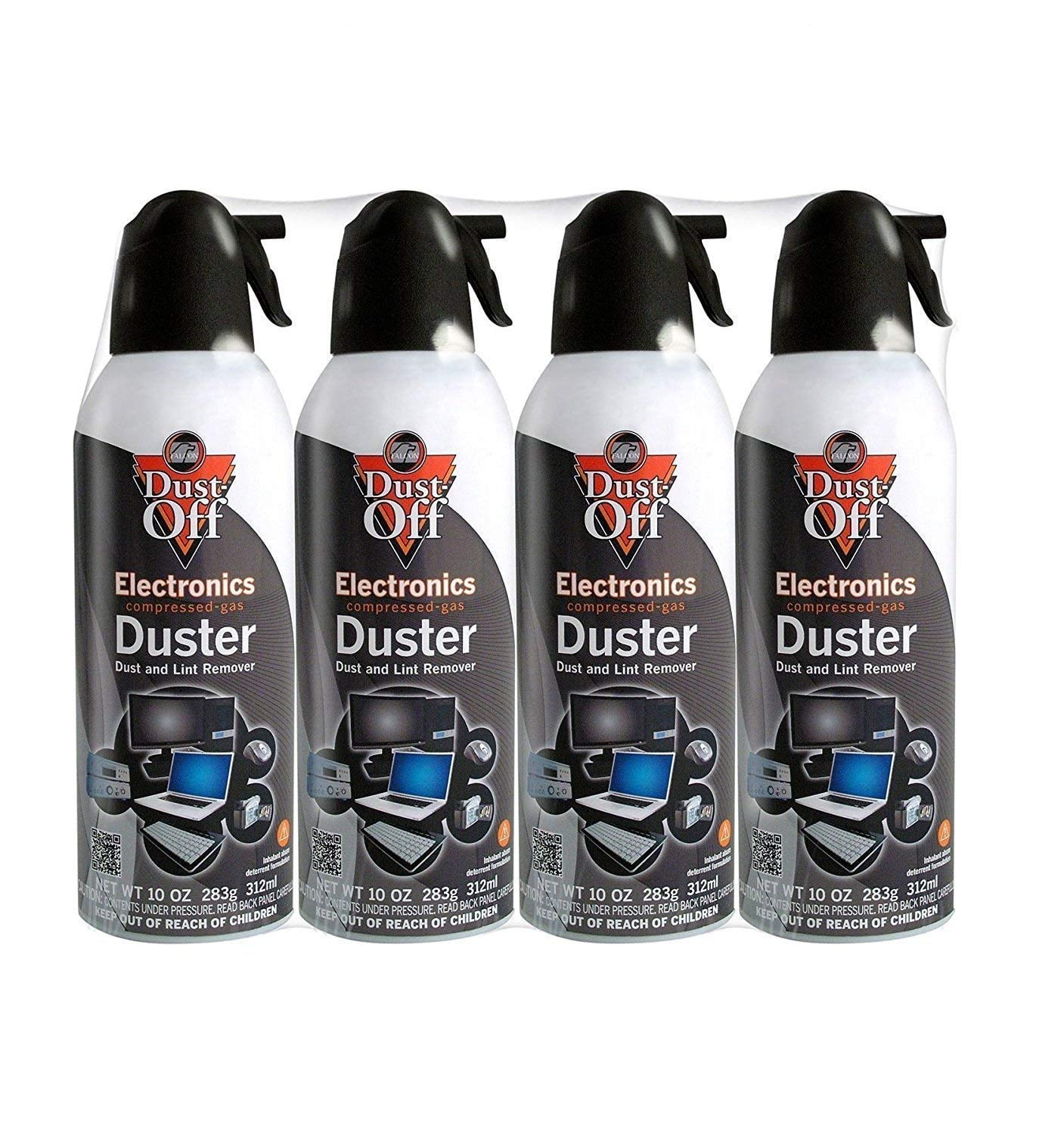 3 Pack | Falcon Dust-Off Compressed Gas Duster (10oz., 4 Pack)