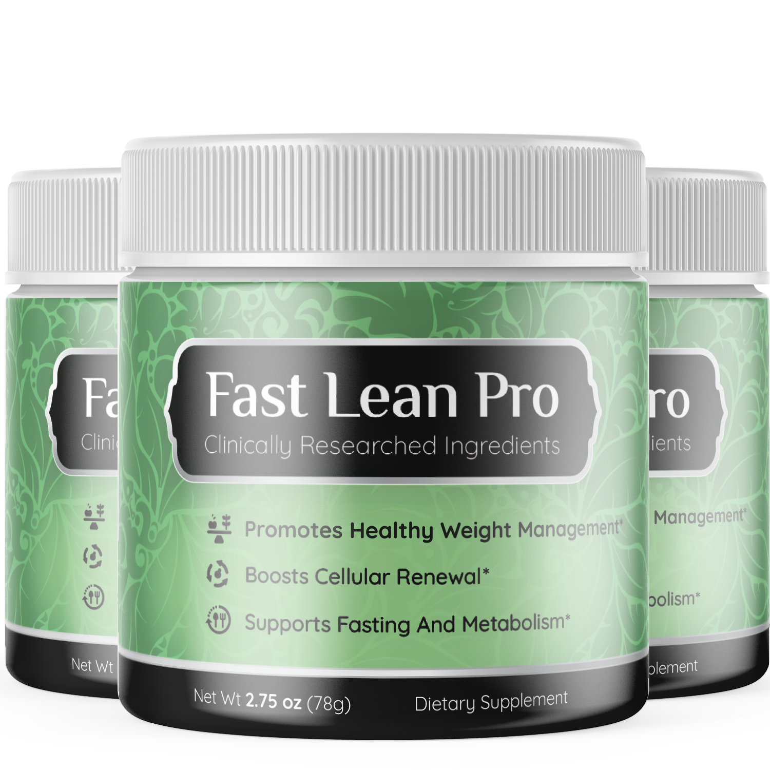 (2 Pack) Fast Lean Pro Dietary Supplement Keto Powder Shake for