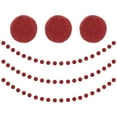 thumbnail image 1 of Uxcell Felt Ball Garland, Pom Pom Garland with 20 Balls Red 3Pcs, 1 of 6