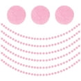 thumbnail image 1 of Uxcell 6.56ft x 1.18 inch Felt Ball Garland, Pom Pom Garland with 30 Balls Pink 6 Count, 1 of 6