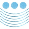 thumbnail image 1 of Uxcell 6.56ft x 1.18 inch Felt Ball Garland, Pom Pom Garland with 30 Balls Light Blue 6 Count, 1 of 6