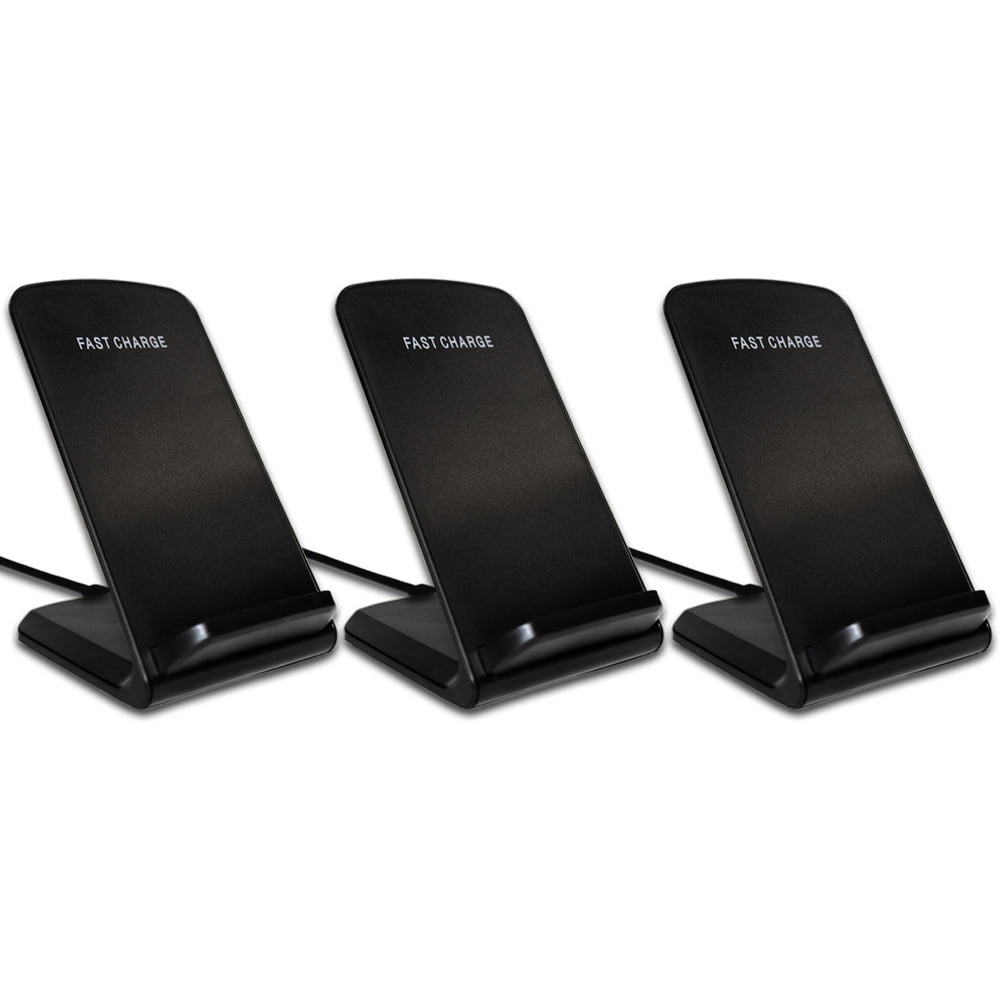 3-Pack Fenzer Wireless Charger, 15W Fast Qi-Certified Charging Station Sleep-Friendly Adaptive Light Compatible for iPhone 16 15 14 13 Pro XS 8 Plus Samsung Galaxy S25 S24 S23 S22 S21 Google Pixel
