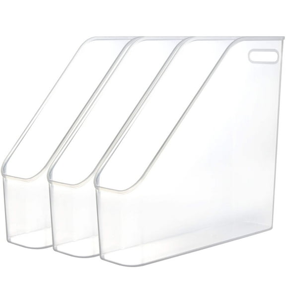 3 Pack File Folder Bin Storage, Plastic File Folder Bin Organizer with Handle YE396.021
