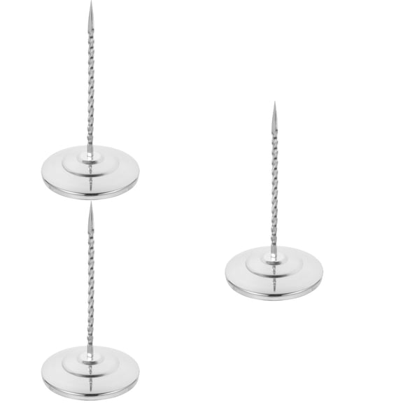 CIMAXIC Cimaxic Stainless Steel Desktop Receipt Holder Silver for Restaurant Office