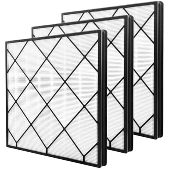 3 Pack Filter Replacement for Shark Air Purifier 4, Compatible with Shark HE400, HE401, HE401C, HE401NP, HE402, HE402C, HE405, UA415, Compare Part No. HE4FKBAS, HE4FKPET, HE4FKPETMB, HE4FKPRO