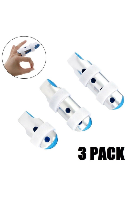 3 Pack Finger Splint Finger Support Brace for Arthritis Straightening Broken Finger
