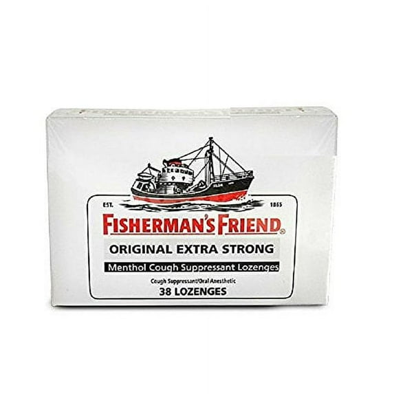 3 Pack Fisherman's Friend Original Extra Strong Menthol 38 Lozenges Each