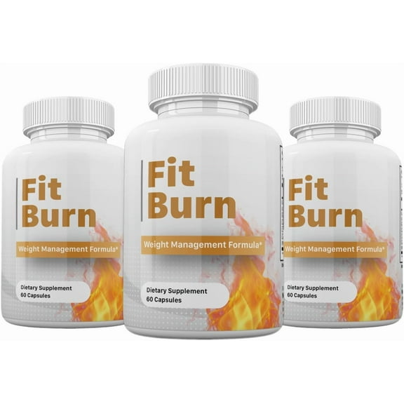 (3 Pack) Fit Burn Weight Advanced Formula - Fitburn Weight Dietary Supplement - 180 Count
