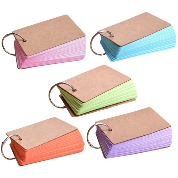 WRISTBIQUE Blank Flash Cards Orange Suitable for Gifts Family Use 3Pcs Size 3.54X2.16X1.57in