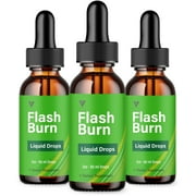3 Pack FlashBurn Health Support Drops, Flash Burn Advanced Supplement 6 oz