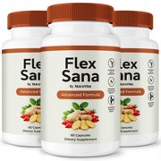 3 Pack Flex Sana Capsules   Natural Joint Support Formula for Flexibility, Mobility & Confidence in Movement | Daily Formula for Comfort, Recovery & Active Lifestyle 180 Capsules