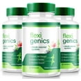 thumbnail image 1 of (3 Pack) Flexi Genics Pills, FlexiGenics Advanced Joint Support Supplement, All Natural Formula for Better Body Movement, Max Strength Capsules for Flexibility, Reviews (180 Capsules), 1 of 6