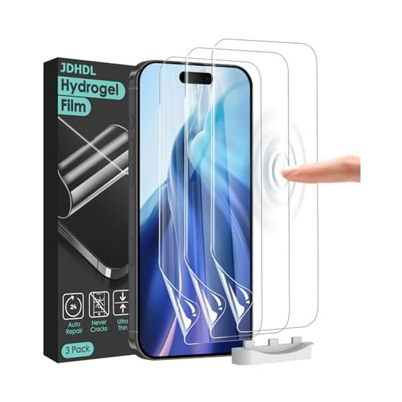 3 Pack Flexible Film for iPhone 17 Pro Screen Protector[NOT GLASS], Non ...