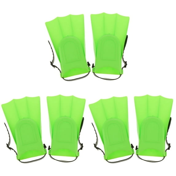 3 Pack Floating Training Fins Adjustable Fins Diving Flippers Swimming Equipment Child