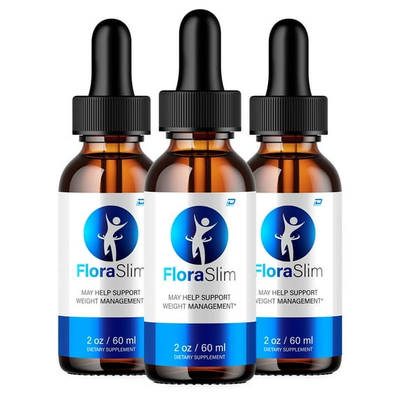(3 Pack) FloraSlim Metabolism Drops Liquid Supplement - FloraSlim Drops, FloraSlim Original Metabolic Support Supplement, FloraSlim Drops Reviews (3 Month Supply)