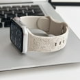 thumbnail image 1 of 3 Pack Floral Engraved Silicone Bands Compatible with Apple Watch Band 42mm 44mm 45mm 49mm Women, Soft Sport Wildflower Strap for iWatch Ultra Series 9 8 SE 7 6 5 4 3 2 1, Starlight, 1 of 6