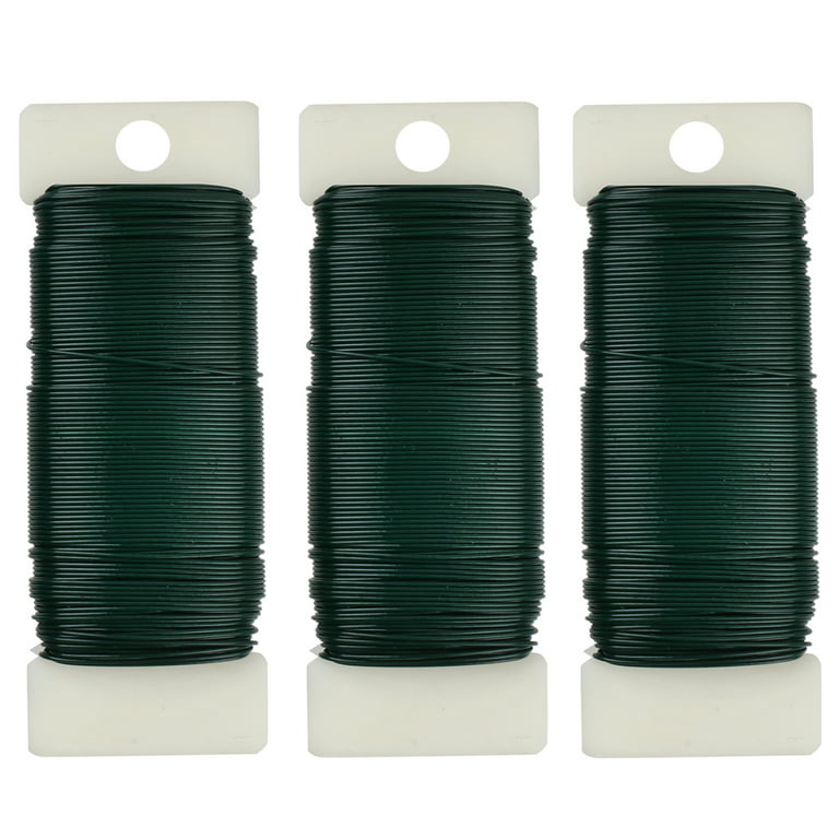 3 Pack Floral Wire, 118 Yards 22 Gauge Green Florist Wire, Flexible Green  Wire Paddle Wire for Crafts, Christmas Wreaths Tree, Garland and Floral  Flower Arrangements 