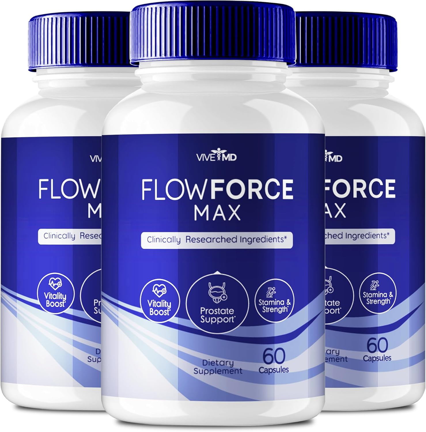 (3 Pack) Flow Force Max Capsules, Prostate Health Supplements Maximum