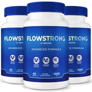3 Pack Flowstrong Capsules - Flow Strong Prostate Support Formula with Natural Blend for Urinary Flow, Comfort & Balance | Easy-to-Swallow Daily Pills for Over-All Wellness 180 Capsules