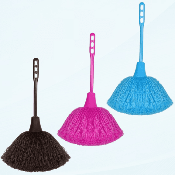 3 Pack Fluffy Microfiber Delicate Kitchen Duster Laptop Keyboard Brush Computer Screen Cleaner Tool Mini Dusting Wand (Blue, Green, Pink)