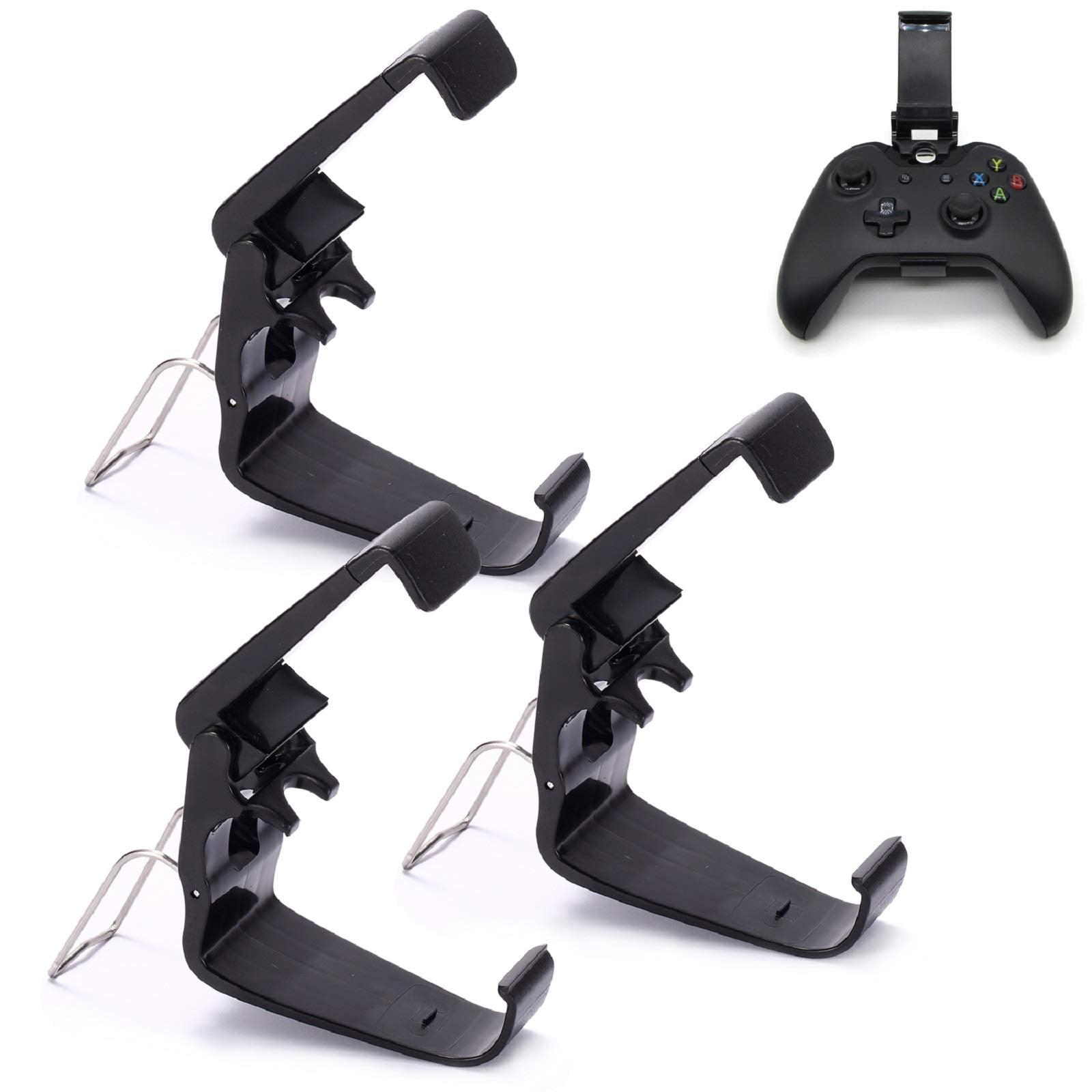 3 Pack Foldable Mobile Phone Holder for Game Controller, Cellphone Clamps Compatible with