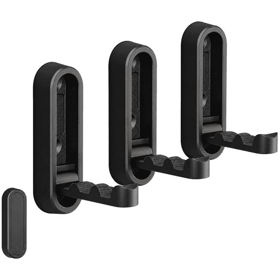 3 Pack Folding Wall Hooks, Matte Black Screw Mounted Coat Hooks, Foldable Wall Hooks for Towels, Bags, Robes, Hats, Bathroom, Entryway, Kitchen and Bedroom