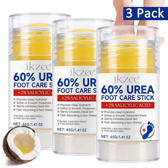3 Pack Foot Balm, Foot Crack Solution, Gently Exfoliate, Deeply Hydrate & Restore Dry Heels, 1.41 Oz
