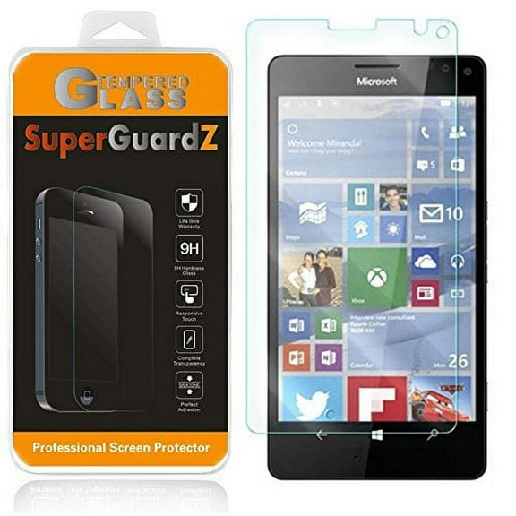 [3-Pack] For Microsoft Lumia 950 XL - SuperGuardZ Tempered Glass Screen Protector, 9H, Anti-Scratch, Anti-Bubble, Anti-Fingerprint