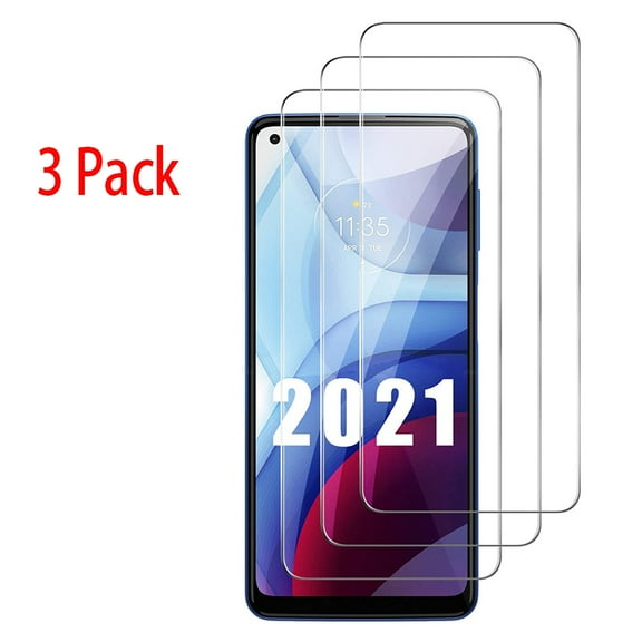3 Pack For Motorola Moto G Play (2021) Tempered Glass Screen Protector, Dteck Case-Friendly HD Clear Scratch Resistant Bubble Free 9H Hardness Tempered Glass