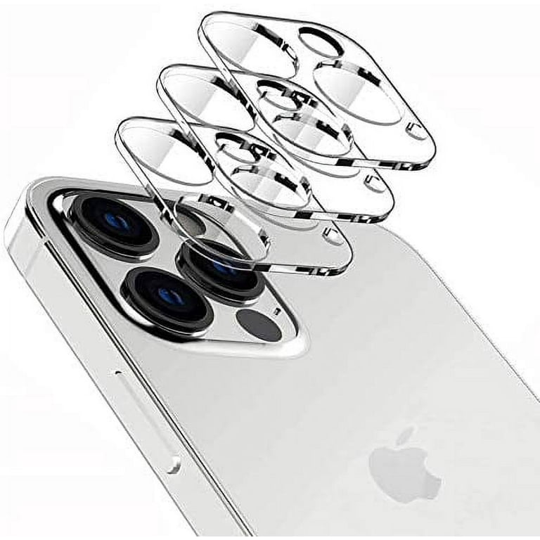 iPhone 12 Pro Max Tempered Glass Camera Lens Protector [3-pack] Silver